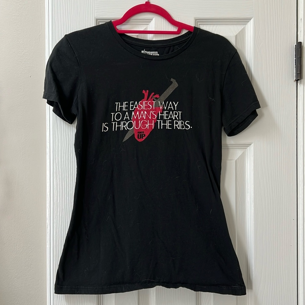 Ranger Up Graphic Tee “The Easiest Way to a Man’s Heart” | Small |  Black